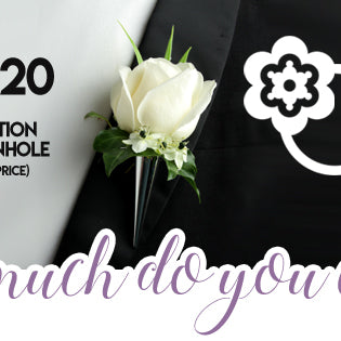 Results revealed: how much you charge for buttonholes & corsages