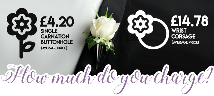 Results revealed: how much you charge for buttonholes & corsages