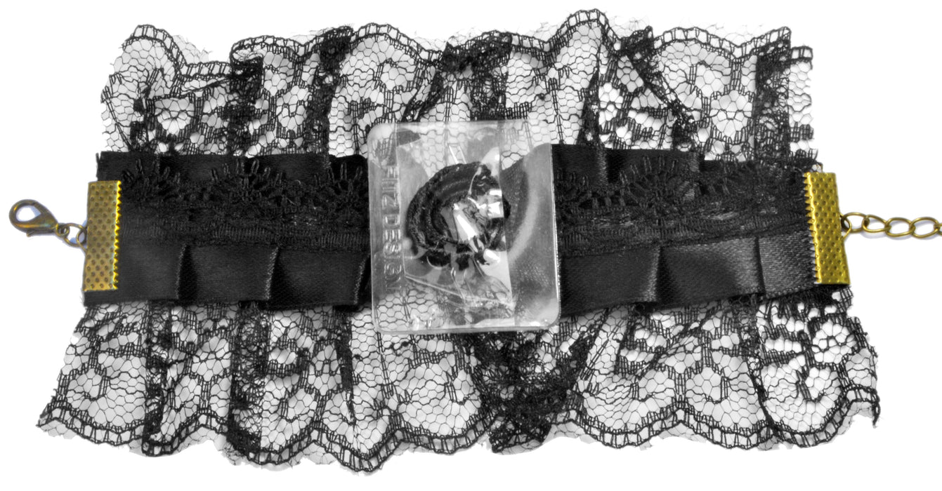 Vintage Lace Victoria Corsage Bracelet - Black