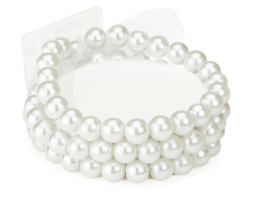 Avery Flower Bracelet-White