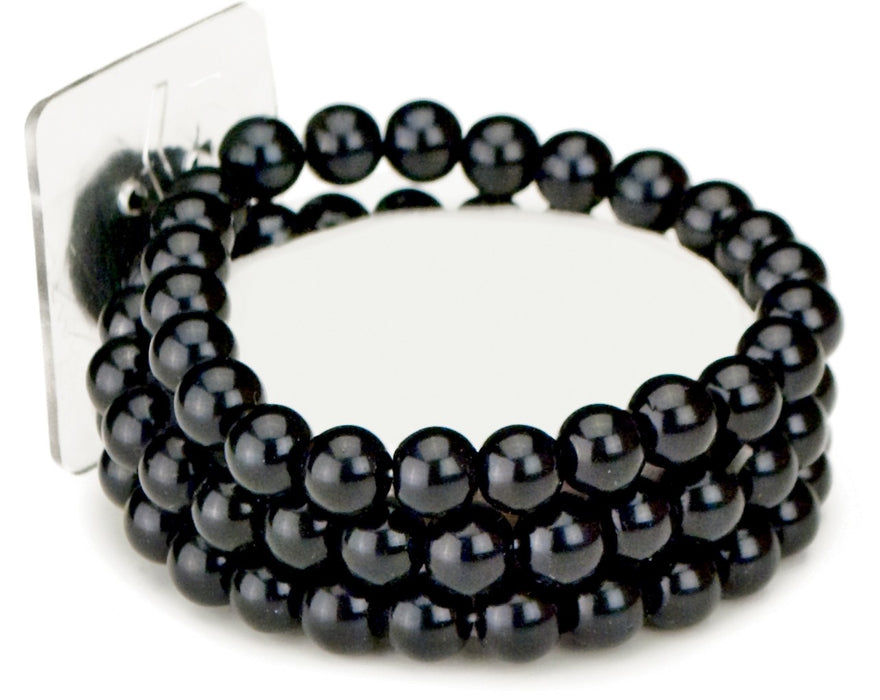 Avery Flower Bracelet-Black