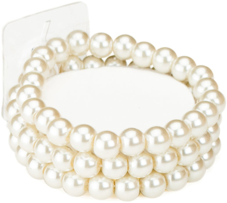 Avery Flower Bracelet-Cream