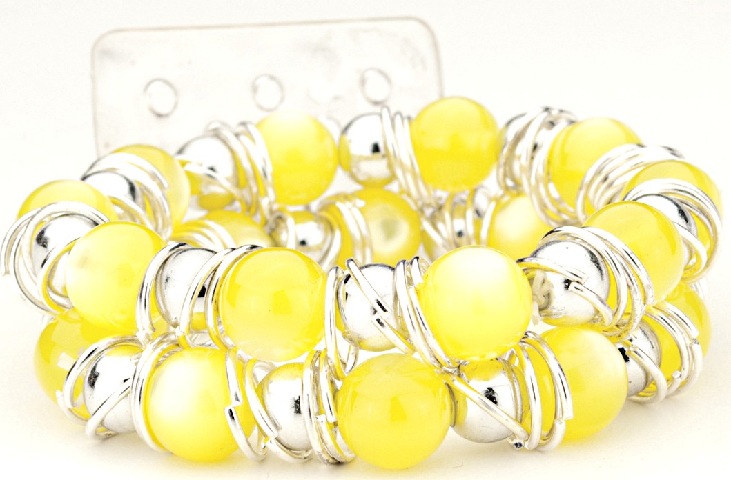 Gum Drops Yellow Corsage Bracelet