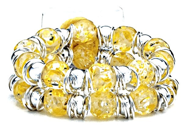 Raz-Ma-Tazz Corsage Bracelet - Yellow