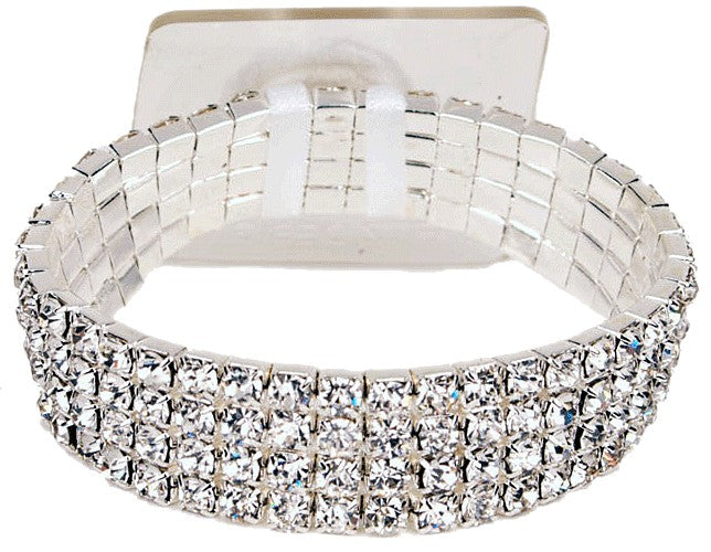 Rock Candy Corsage Bracelet - Silver