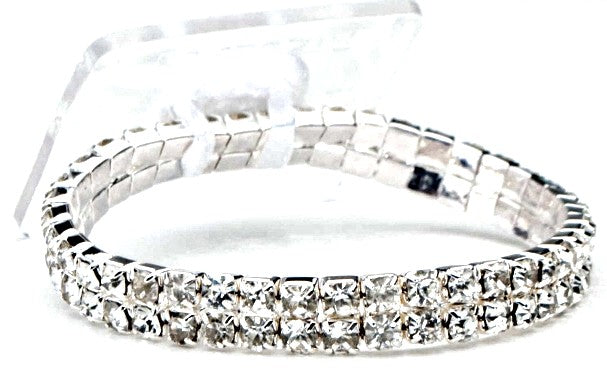 Sophisticated Lady Silver Corsage Bracelet