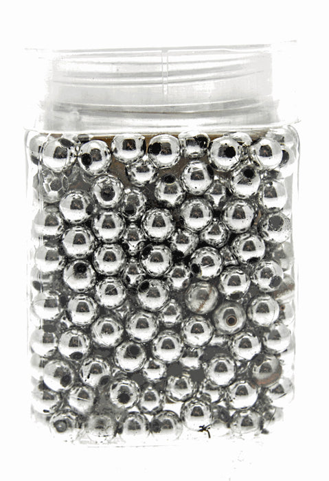 8mm Pearl - Silver (Approx 624 Pcs Per Pk)