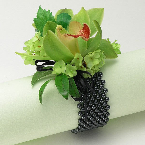 Classic Black Corsage Bracelet