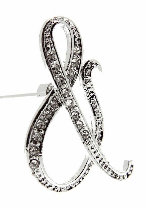 Monogram Letters & - Silver (15cm pin)