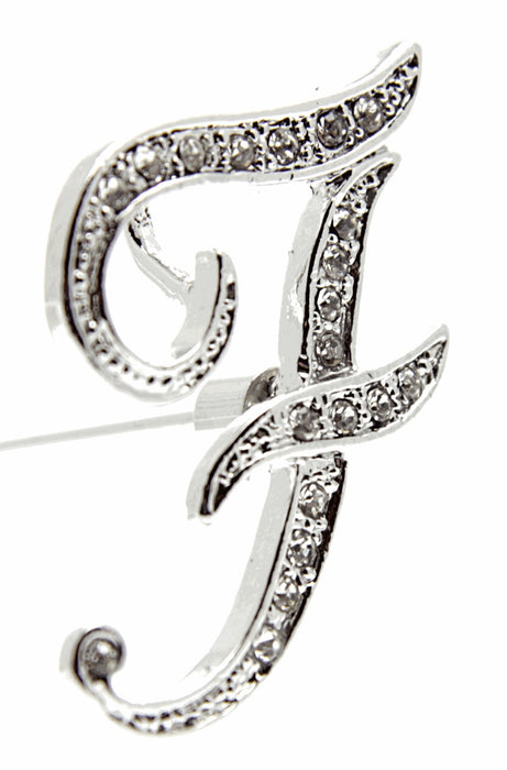 Monogram Letters F - Silver (15cm pin)