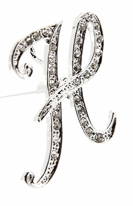 Monogram Letters H - Silver (15cm pin)