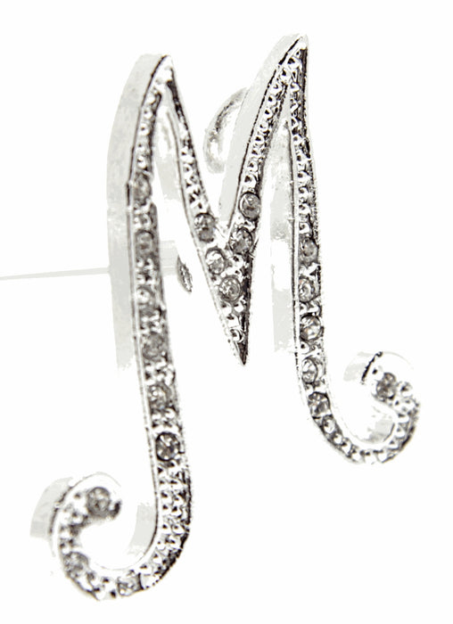 Monogram Letters M - Silver (15cm pin)