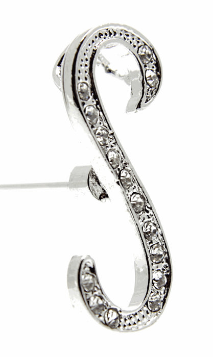 Monogram Letters S - Silver (15cm pin)