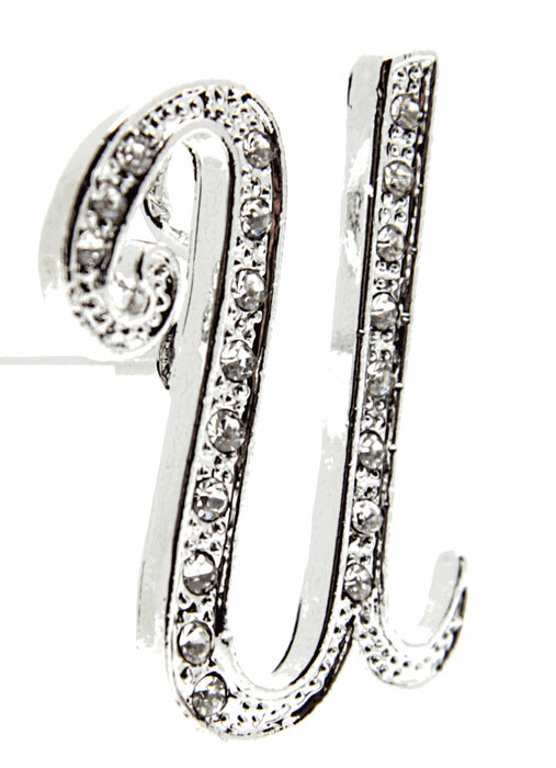 Monogram Letters U - Silver (15cm pin)