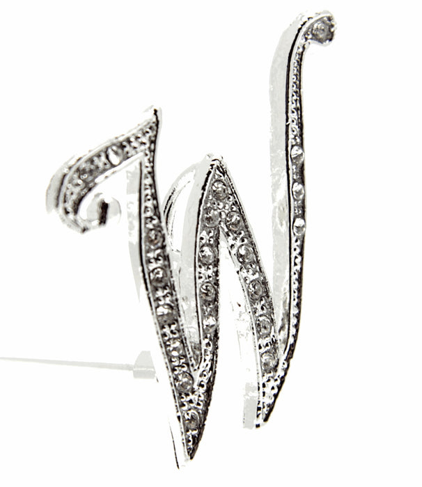 Monogram Letters W - Silver