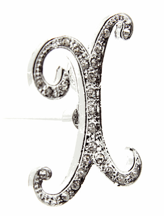 Monogram Letters X - Silver (15cm pin)