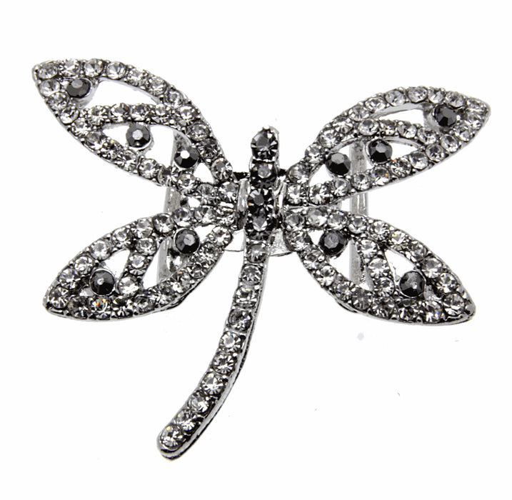 Silver Dragonfly Bouquet Buckle