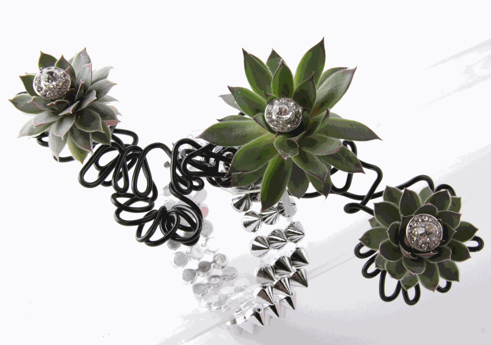 The Rocker Corsage Bracelet - Silver