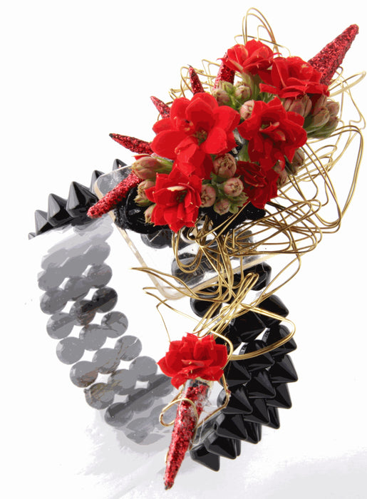 The Rocker Corsage Bracelet - Black