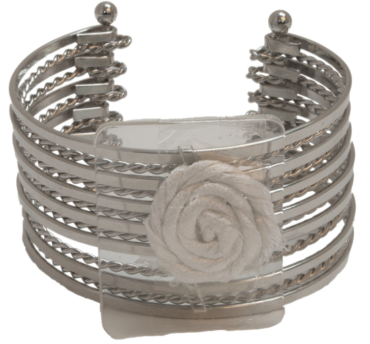 Zoey Corsage Cuff - Silver