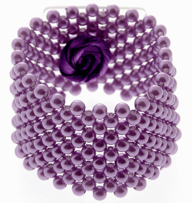 Classic Corsage Bracelet - Purple