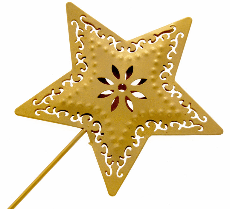 Star Wand - Gold (10cm Diameter on 25cm Handle)