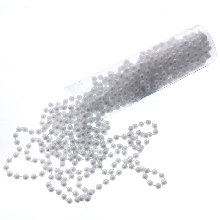 14mm Pearl Bead Chain - White (3m)