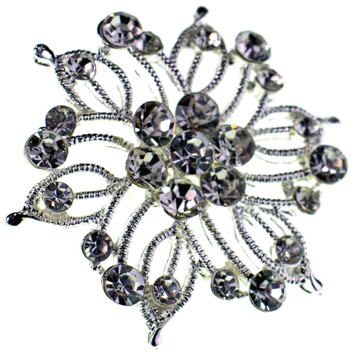 Princess Brooches Fiona - Silver (3.5cm Diameter on 15cm pin)