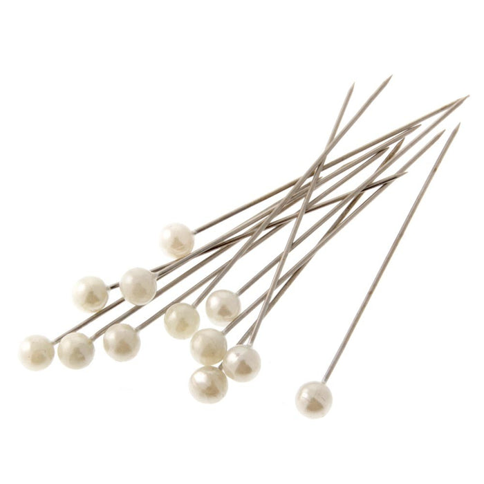 5mm Pearl Headed Corsage Pins - Cream (5.5cm Pin, 144pcs per pk)