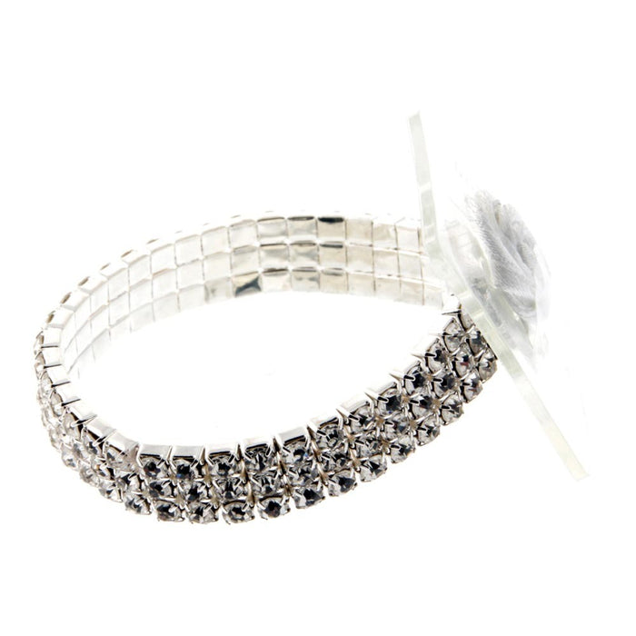 Princess Corsage Bracelet - Silver (2 pcs per pk)