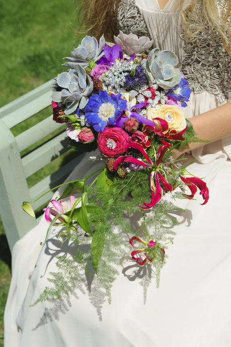 Fancy Brooch Bouquet Lovely - Silver