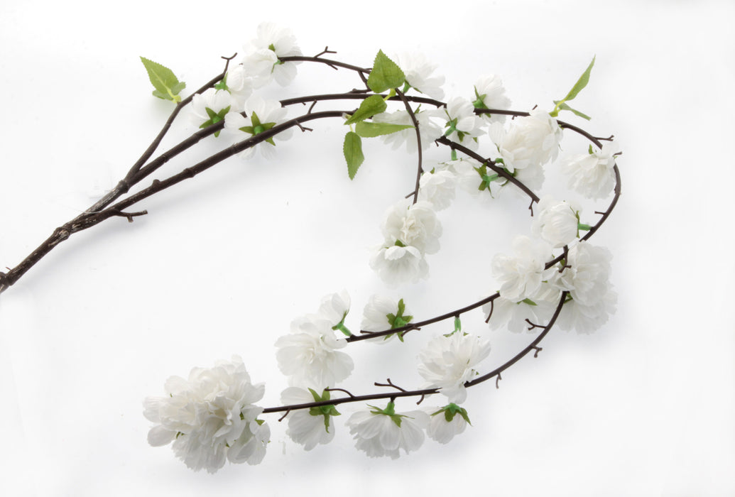 Large Cherry Blossom Spray - Cream (95cm Long)