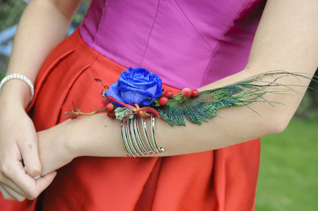 Zoey Corsage Cuff - Silver