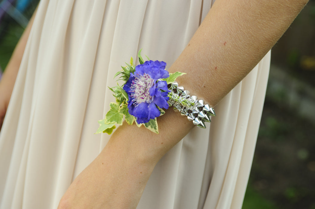 The Rocker Corsage Bracelet - Silver