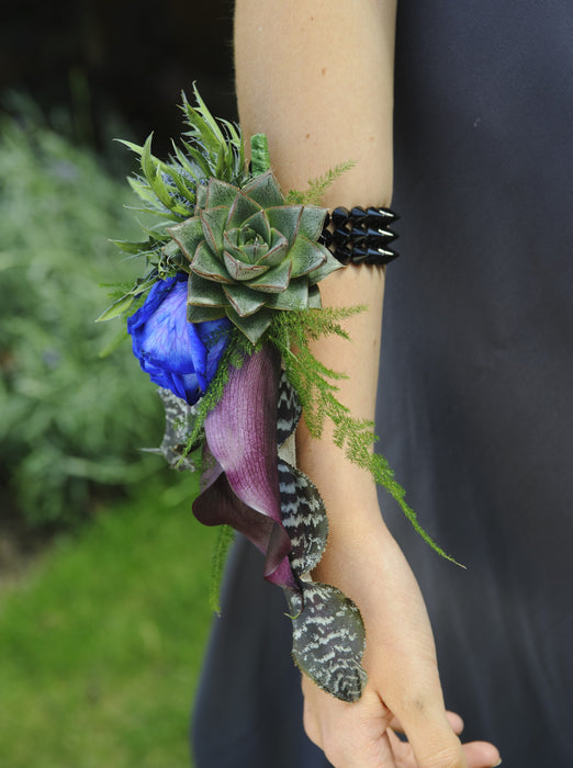 The Rocker Corsage Bracelet - Black