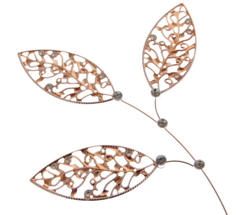 Lacey Leaves - Gold (23cm Long)