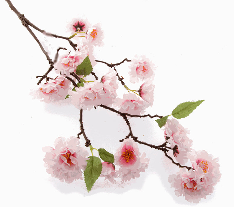 Small Cherry Blossom Spray - Light Pink (75cm Long)