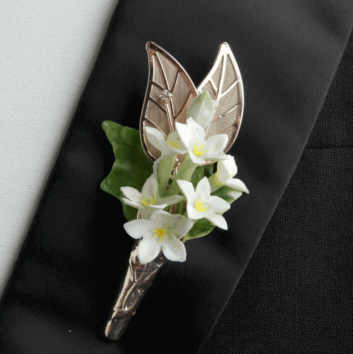 Calla Lily Buttonhole - Rose Gold