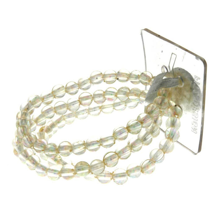 Delicate Corsage Bracelet - Clear Iridescent (6cm Diameter)