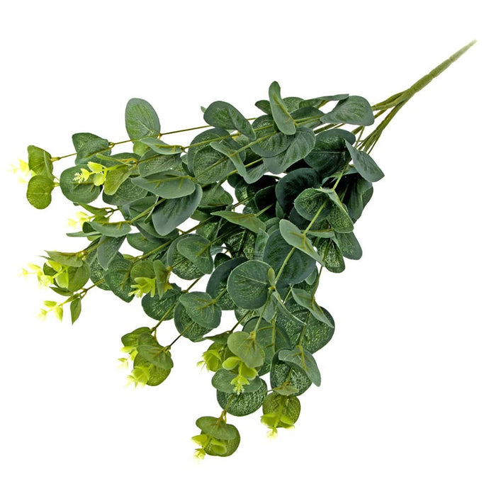 Silk Eucalyptus Bush - Green (45cm Long)