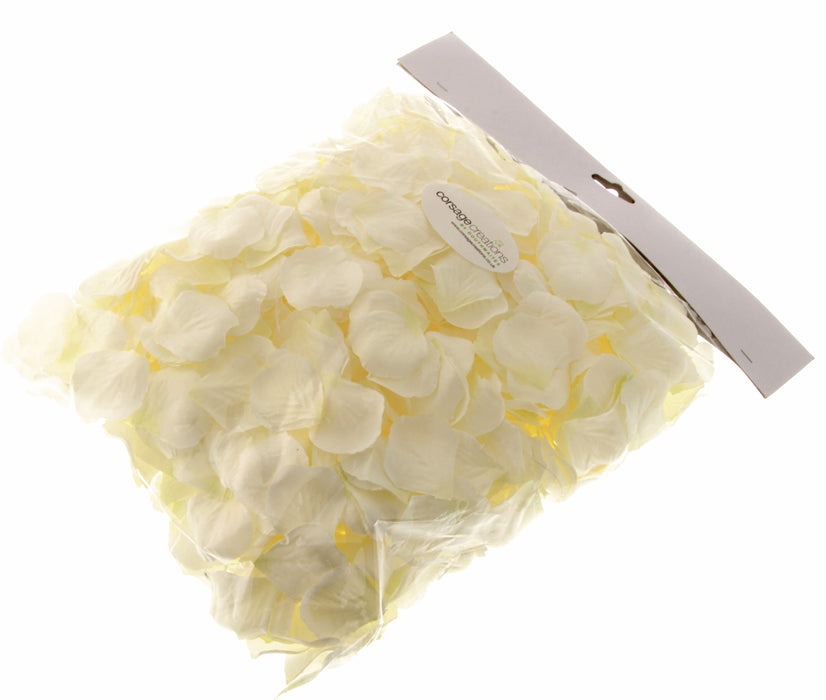 Bulk Rose Petals - Cream/Ivory (1000 pcs per pk)