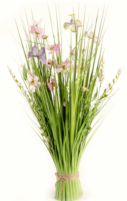 Grass - with pink flower