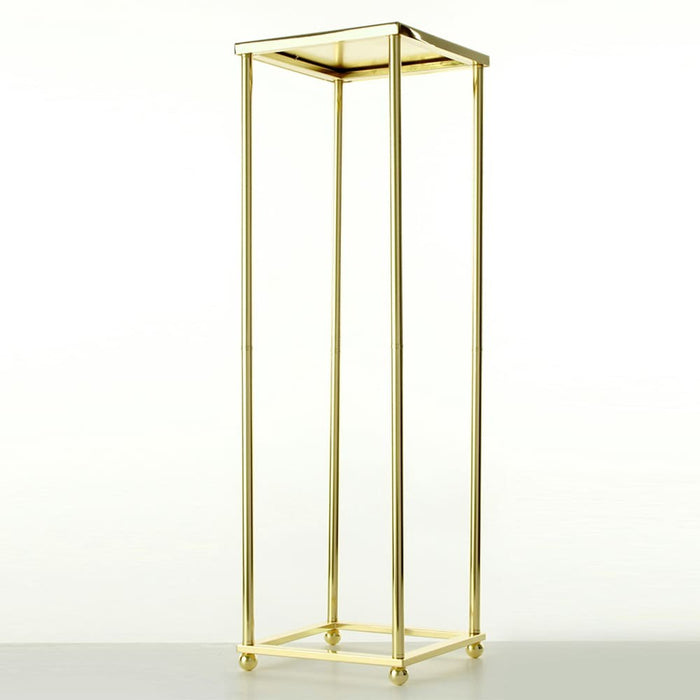 80cm Aurora Plinth - Gold (60cm tall, flat pack)