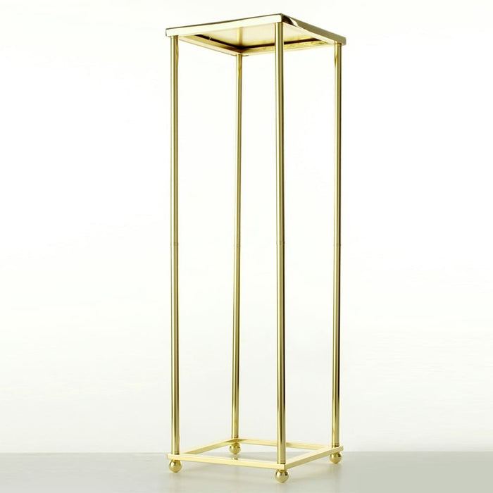 80cm Aurora Plinth - Gold (100cm tall, flat pack)