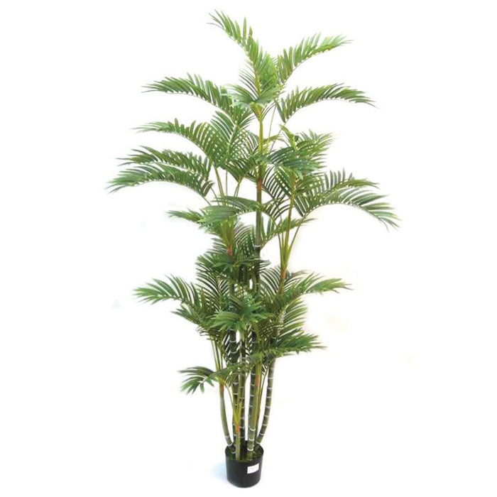 Golden Palm Tree with Pot - Natural (180cm tall, 35 leaves)