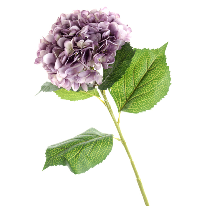 Single Hydrangea - Light Violet (19cm diameter, 82cm long)