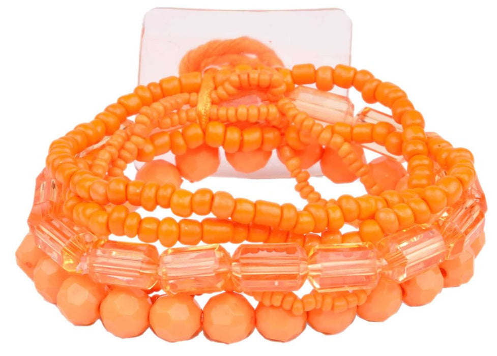 Potpourri Flower Bracelet - Orange