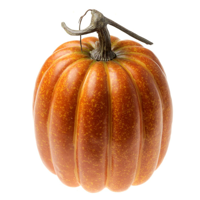 Large Artificial Pumpkin - Orange (20cm diameter, 25cm tall)