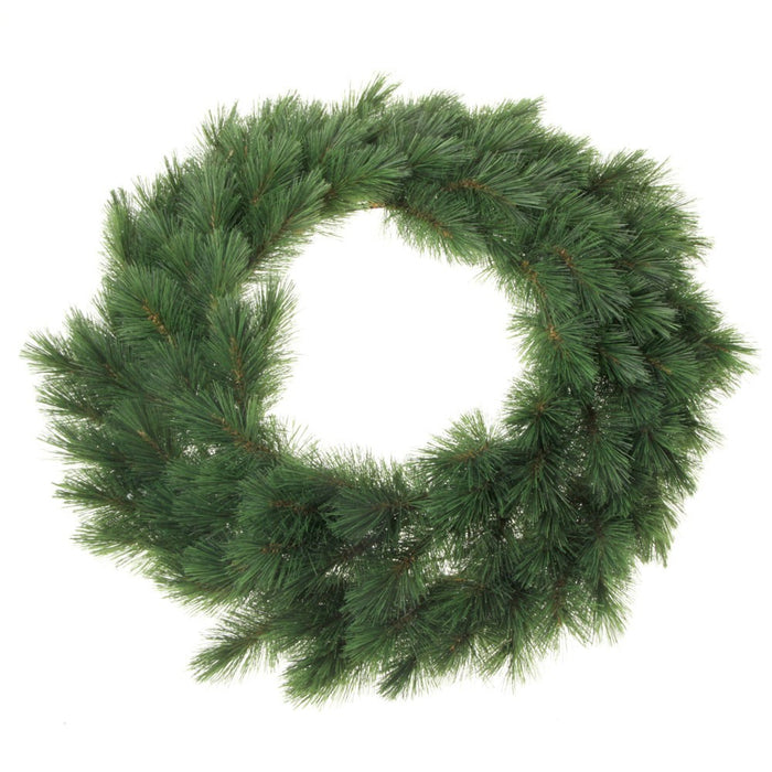 Artificial Evergreen Mountain Wreath - Green (60cm diameter)