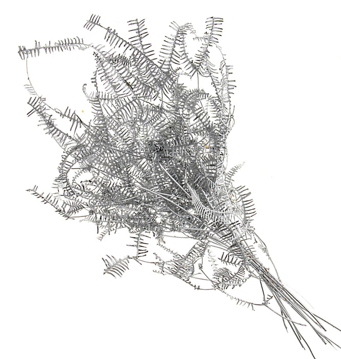 Консервированный одиночный папоротник — серебро (45 см высотой, 50 г в упаковке)